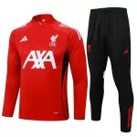Liverpool Sweat d'Entraînement Homme 2024-25 Quart-Zip Rouge