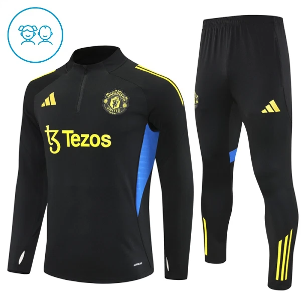 Manchester United Sweat d'Entraînement Enfant 2025-26 Quart-Zip Manchester United Sweat d'Entraînement Enfant 2025-26 Quart-Zip