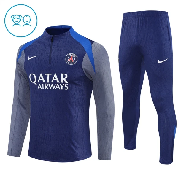 Paris Saint-Germain Sweat d'Entraînement Enfant 2025-26 Quart-Zip Navy Paris Saint-Germain Sweat d'Entraînement Enfant 2025-26 Quart-Zip Navy