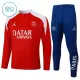 Paris Saint-Germain Sweat d'Entraînement Enfant 2025-26 Quart-Zip Rouge