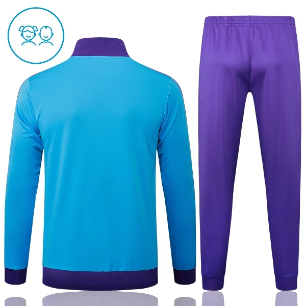 Real Madrid Ensemble Vestes d'Entraînement Enfant 2025-26 Bleue