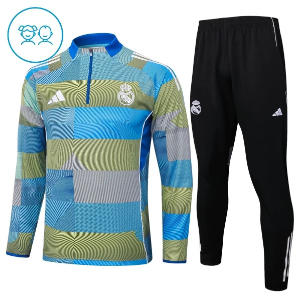Real Madrid Sweat d'Entraînement Enfant 2025-26 Quart-Zip Real Madrid Sweat d'Entraînement Enfant 2025-26 Quart-Zip