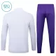 Real Madrid Sweat d'Entraînement Enfant 2025-26 Quart-Zip Blanche