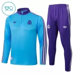 Real Madrid Sweat d'Entraînement Enfant 2025-26 Quart-Zip Bleue