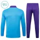 Real Madrid Sweat d'Entraînement Enfant 2025-26 Quart-Zip Bleue
