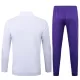 Real Madrid Sweat d'Entraînement Homme 2025-26 Quart-Zip Blanche