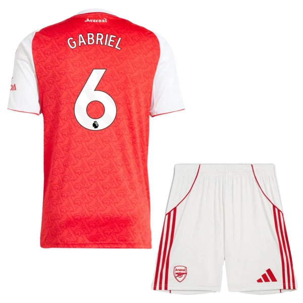 Maillot Arsenal Gabriel 6 Enfant Domicile 2025-26 Maillot Arsenal Gabriel 6 Enfant Domicile 2025-26