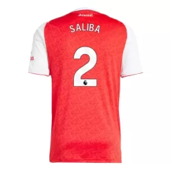 Maillot Arsenal Saliba 2 Homme Domicile 2025-26 Maillot Arsenal Saliba 2 Homme Domicile 2025-26