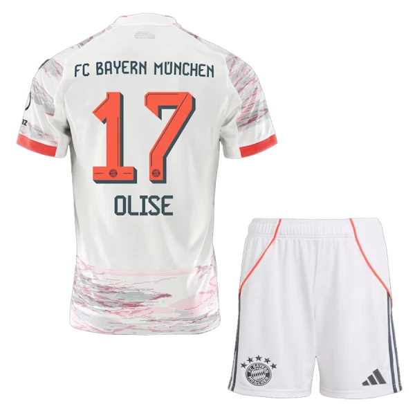 Maillot FC Bayern Munich Olise 17 Enfant Extérieur 2025-26 Maillot FC Bayern Munich Olise 17 Enfant Extérieur 2025-26