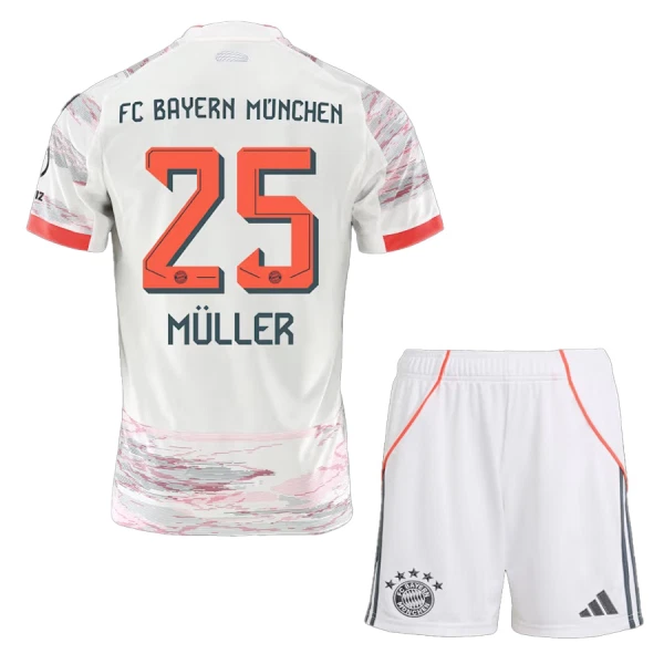 Maillot FC Bayern Munich Thomas Muller 25 Enfant Extérieur 2025-26 Maillot FC Bayern Munich Thomas Muller 25 Enfant Extérieur 2025-26