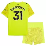 Maillot Gardien Manchester City Ederson M. 31 Enfant 2025-26 Jaune