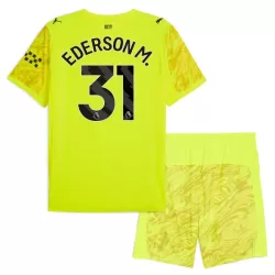Maillot Gardien Manchester City Ederson M. 31 Enfant 2025-26 Jaune Maillot Gardien Manchester City Ederson M. 31 Enfant 2025-26 Jaune
