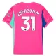 Maillot Gardien Manchester City Ederson M. 31 Homme 2025-26 Rose Maillot Gardien Manchester City Ederson M. 31 Homme 2025-26 Rose