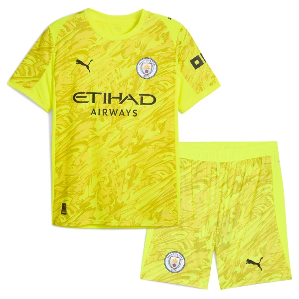 Maillot Gardien Manchester City Enfant 2025-26 Jaune Maillot Gardien Manchester City Enfant 2025-26 Jaune