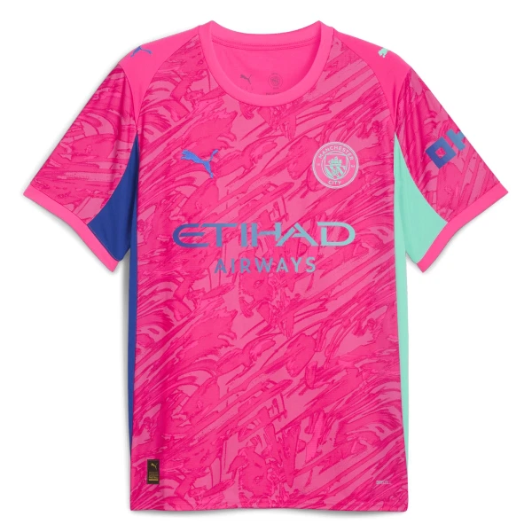 Maillot Gardien Manchester City Homme 2025-26 Rose Maillot Gardien Manchester City Homme 2025-26 Rose