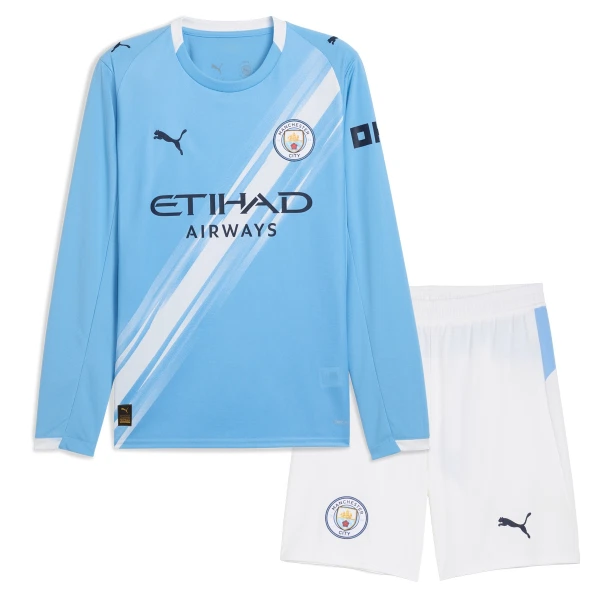 Maillot Manches Longues Manchester City Enfant Domicile 2025-26 Maillot Manches Longues Manchester City Enfant Domicile 2025-26