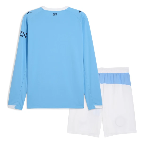 Maillot Manches Longues Manchester City Enfant Domicile 2025-26