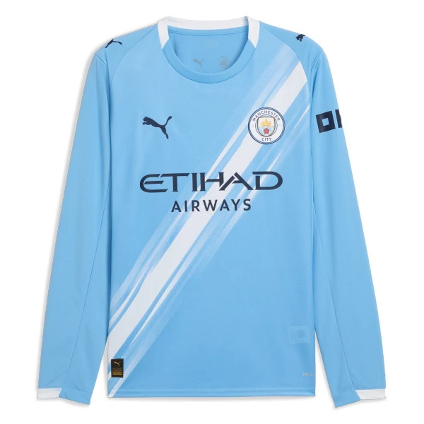 Maillot Manches Longues Manchester City Haaland 9 Homme Domicile 2025-26
