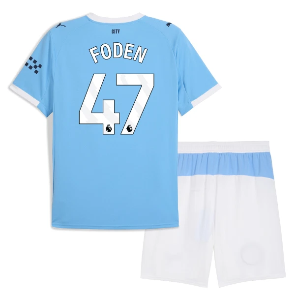 Maillot Manchester City Foden 47 Enfant Domicile 2025-26 Maillot Manchester City Foden 47 Enfant Domicile 2025-26