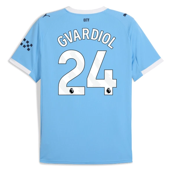 Maillot Manchester City Gvardiol 24 Homme Domicile 2025-26 Maillot Manchester City Gvardiol 24 Homme Domicile 2025-26
