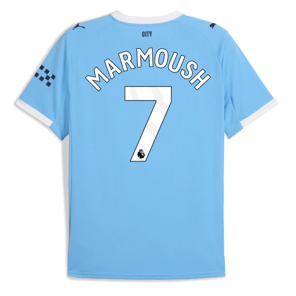 Maillot Manchester City Marmoush 7 Homme Domicile 2025-26 Maillot Manchester City Marmoush 7 Homme Domicile 2025-26