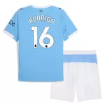 Maillot Manchester City Rodrigo 16 Enfant Domicile 2025-26