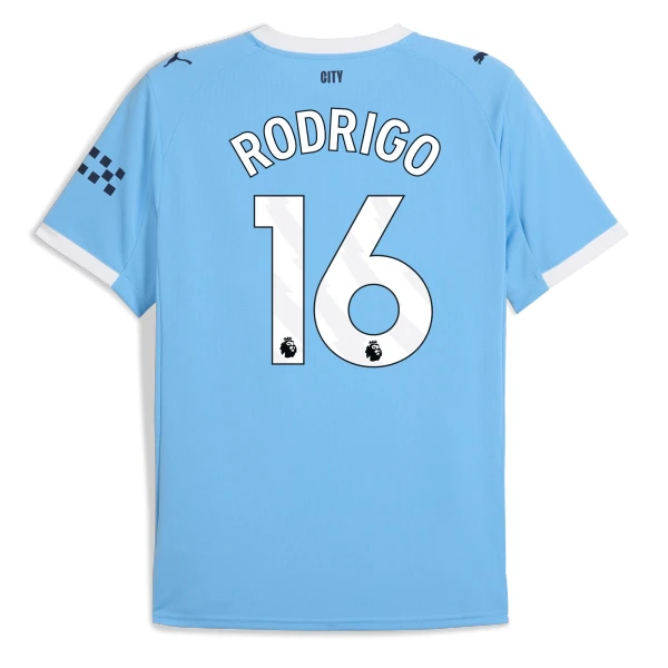 Maillot Manchester City Rodrigo 16 Homme Domicile 2025-26 Maillot Manchester City Rodrigo 16 Homme Domicile 2025-26