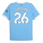 Maillot Manchester City Savinho 26 Homme Domicile 2025-26