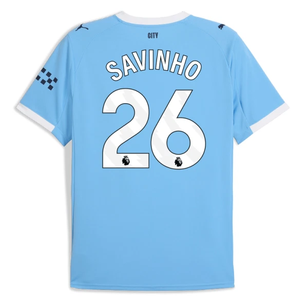 Maillot Manchester City Savinho 26 Homme Domicile 2025-26 Maillot Manchester City Savinho 26 Homme Domicile 2025-26