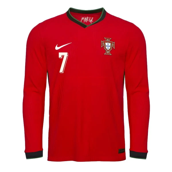 Maillot Manches Longues Portugal Ronaldo 7 Homme Domicile 2025