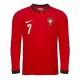 Maillot Manches Longues Portugal Ronaldo 7 Homme Domicile 2025