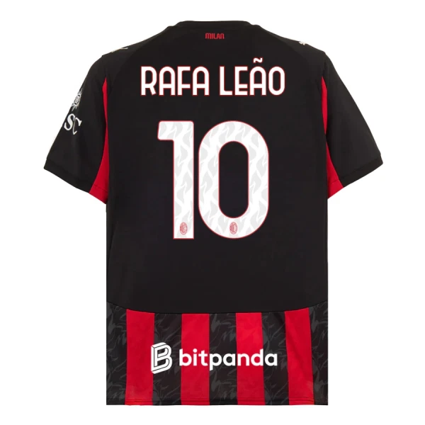 Maillot AC Milan Rafael Leao 10 Homme Domicile 2025-26 Maillot AC Milan Rafael Leao 10 Homme Domicile 2025-26