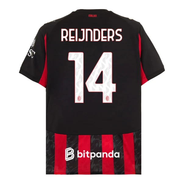 Maillot AC Milan Reijnders 14 Homme Domicile 2025-26 Maillot AC Milan Reijnders 14 Homme Domicile 2025-26