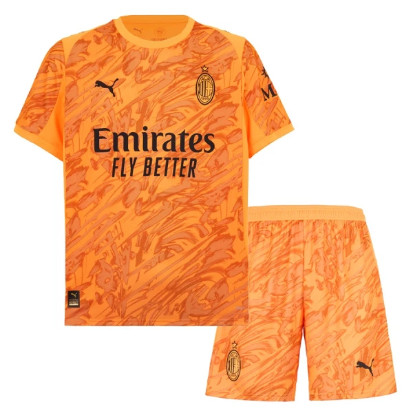 Maillot Gardien AC Milan Enfant 2025-26 Orange Maillot Gardien AC Milan Enfant 2025-26 Orange