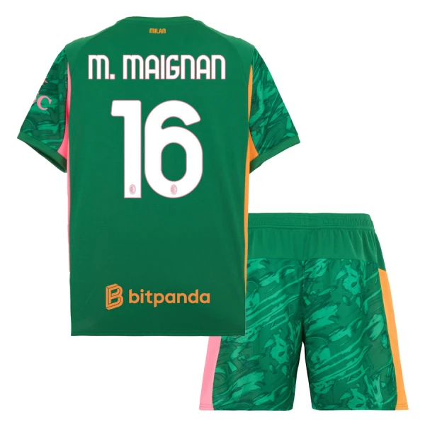 Maillot Gardien AC Milan M. Maignan 16 Enfant 2025-26 Verte