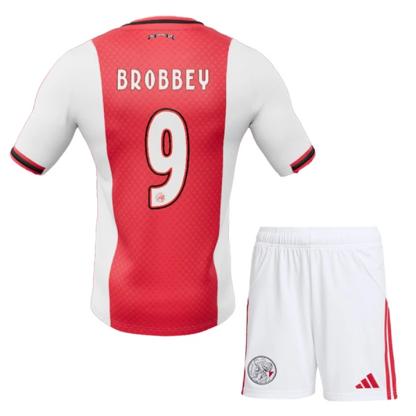 Maillot Ajax Amsterdam Brobbey 9 Enfant Domicile 2025-26 Maillot Ajax Amsterdam Brobbey 9 Enfant Domicile 2025-26