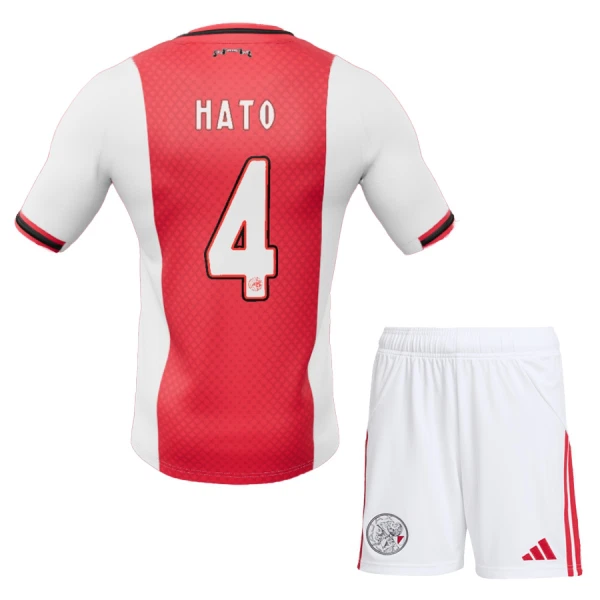 Maillot Ajax Amsterdam Hato 4 Enfant Domicile 2025-26 Maillot Ajax Amsterdam Hato 4 Enfant Domicile 2025-26