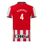 Maillot Athletic Bilbao Paredes 4 Homme Domicile 2025-26