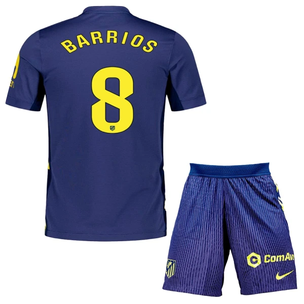 Maillot Atlético Madrid Barrios 8 Enfant Extérieur 2025-26 Maillot Atlético Madrid Barrios 8 Enfant Extérieur 2025-26
