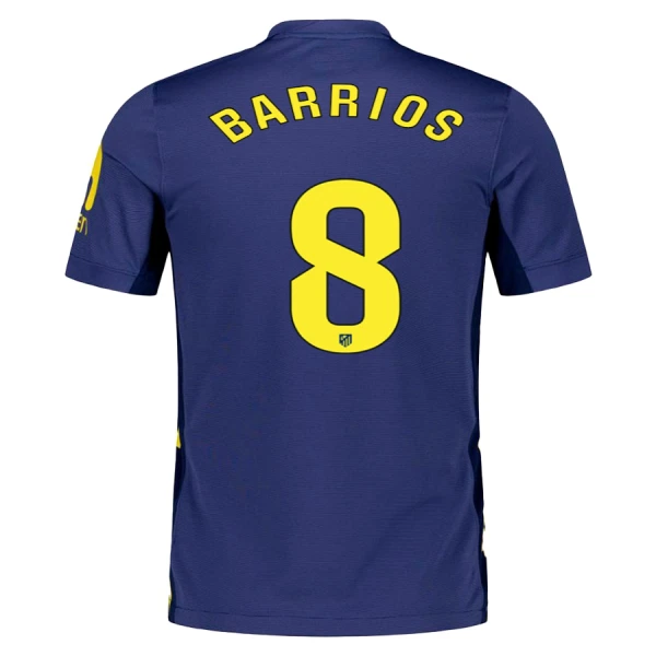 Maillot Atlético Madrid Barrios 8 Homme Extérieur 2025-26 Maillot Atlético Madrid Barrios 8 Homme Extérieur 2025-26