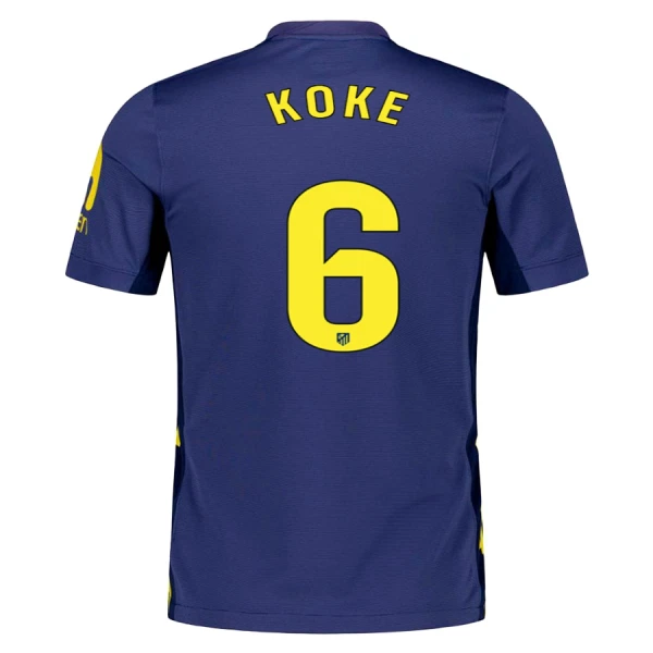 Maillot Atlético Madrid Koke 6 Homme Extérieur 2025-26 Maillot Atlético Madrid Koke 6 Homme Extérieur 2025-26