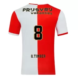 Maillot Feyenoord Q. Timber 8 Homme Domicile 2025-26 Maillot Feyenoord Q. Timber 8 Homme Domicile 2025-26