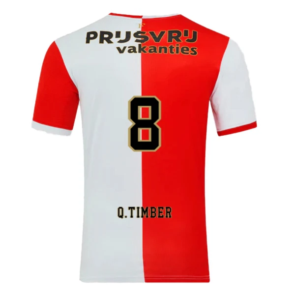 Maillot Feyenoord Q. Timber 8 Homme Domicile 2025-26 Maillot Feyenoord Q. Timber 8 Homme Domicile 2025-26