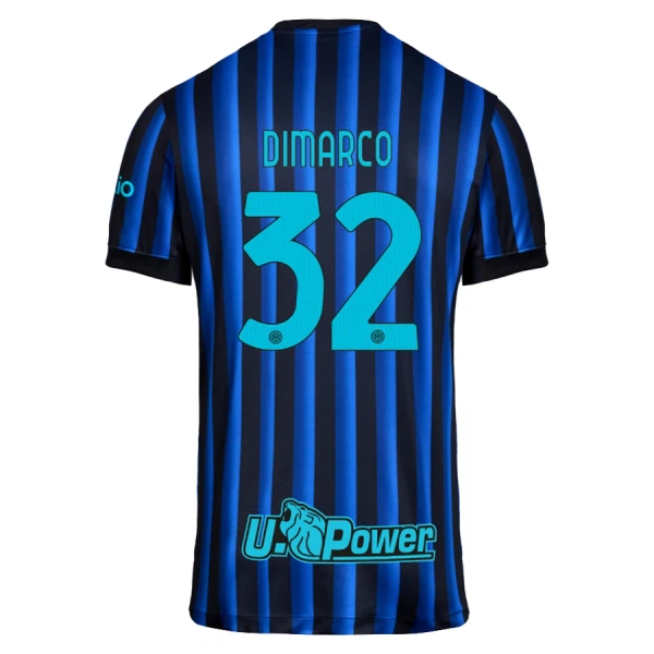 Maillot Inter Milan Dimarco 32 Homme Domicile 2025-26 Maillot Inter Milan Dimarco 32 Homme Domicile 2025-26