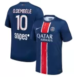 Maillot Paris Saint-Germain 1 Star Dembele 10 Homme Domicile 2024-25