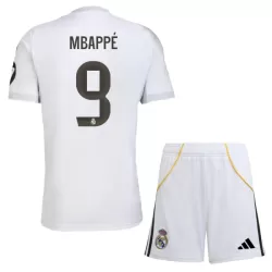 Maillot Real Madrid Mbappé 9 Enfant Domicile 2025-26 Maillot Real Madrid Mbappé 9 Enfant Domicile 2025-26