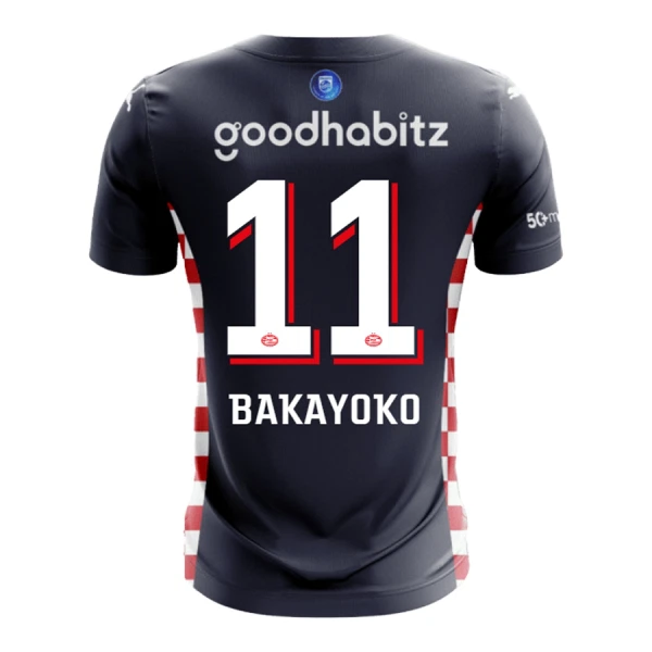 Maillot PSV Eindhoven Bakayoyo 11 Homme Extérieur 2025-26 Maillot PSV Eindhoven Bakayoyo 11 Homme Extérieur 2025-26