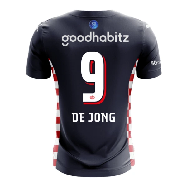 Maillot PSV Eindhoven De Jong 9 Homme Extérieur 2025-26 Maillot PSV Eindhoven De Jong 9 Homme Extérieur 2025-26