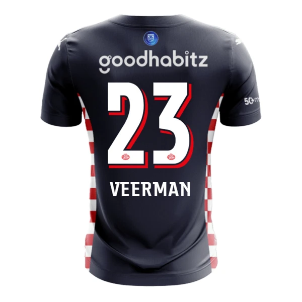 Maillot PSV Eindhoven Veerman 23 Homme Extérieur 2025-26 Maillot PSV Eindhoven Veerman 23 Homme Extérieur 2025-26