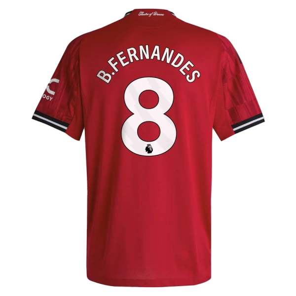 Maillot Manchester United Bruno Fernandes 8 Homme Domicile 2025-26 Maillot Manchester United Bruno Fernandes 8 Homme Domicile 2025-26